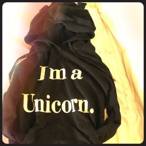 IAM A UNICORN - black size small
